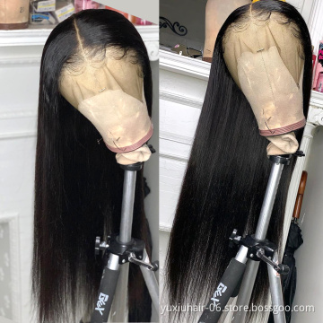 HD Full Lace Human Hair Wigs For Black Women,150% 180% Density Wholesale Brazilian Virgin Hair Transparent Lace Front Wig